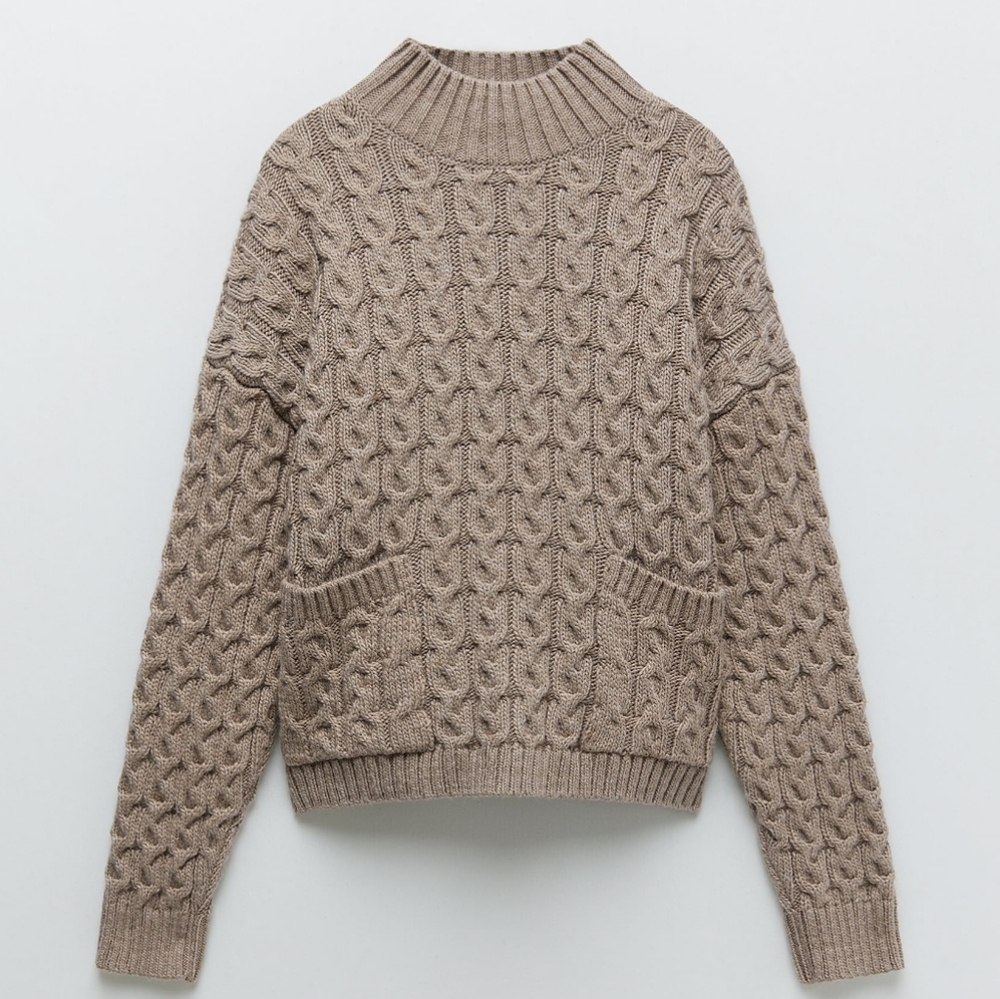 ZARA | Bloggers Fave Cable Knit Sweater Set - Picture 11 of 16